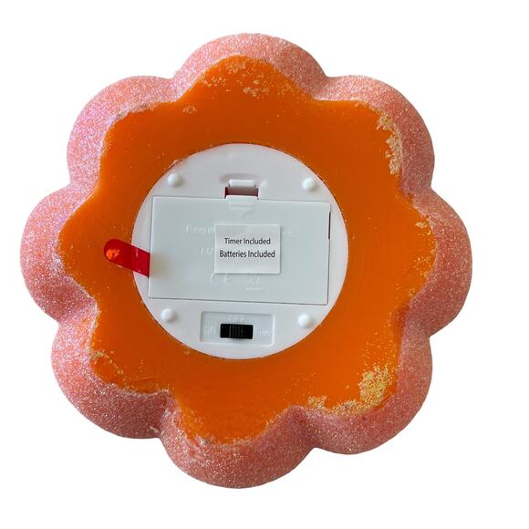 Gardener's Eden LED Wax PUMPKIN Candles Set of 2 Fall Decor Orange NIB - Picture 5 of 12